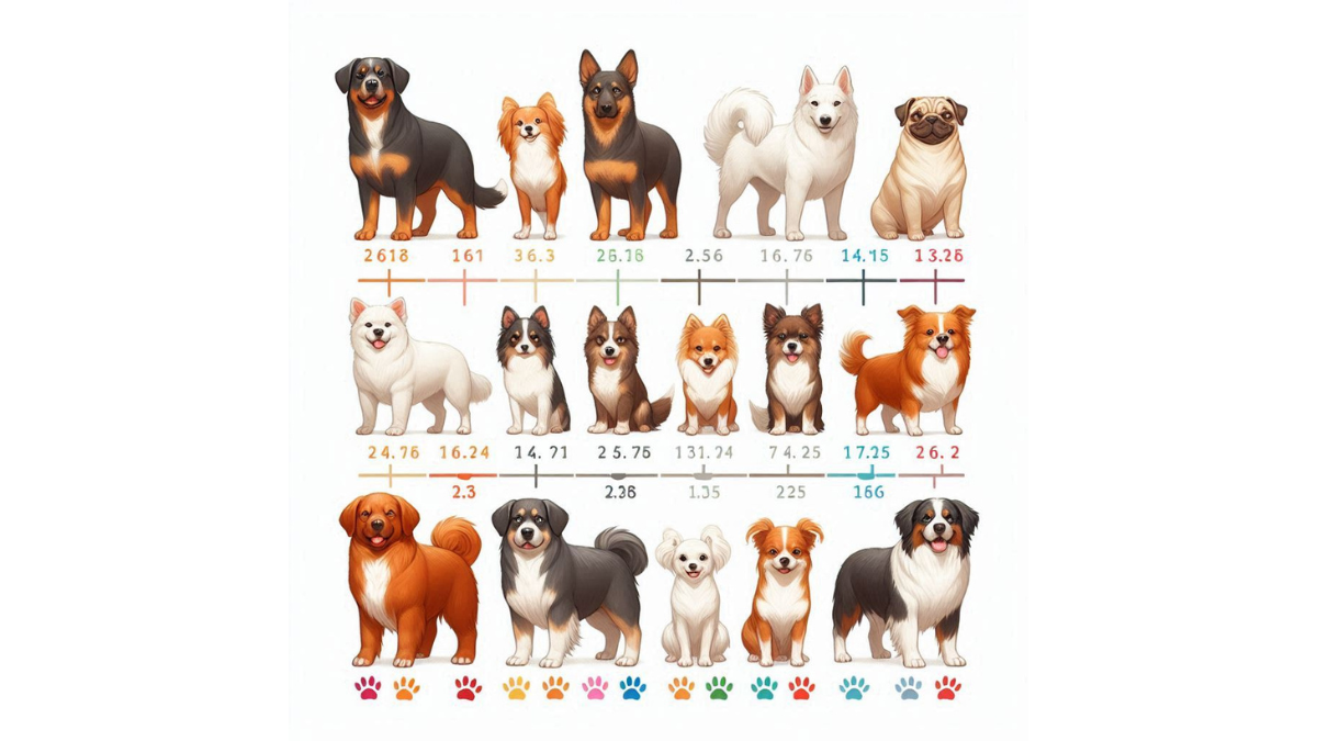 Ideal dog weight chart by breed